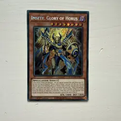 YuGiOh! Imsety, Glory of Horus AGOV-EN011 Secret Rare 1st Ed - Image 1