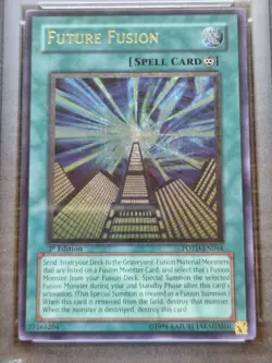 PSA 9 Future Fusion (UTR) POTD-EN044 Ultimate Rare Vintage Yugioh 1st Edition - Image 2