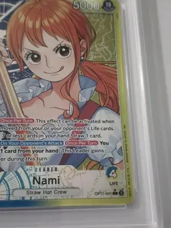 One Piece CCG Nami OP11-041 A Fist of Divine Speed Alt Art Leader PSA 10 - Image 4
