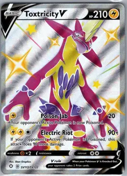 Toxtricity V SV112/SV122 Shining Fates: Shiny Vault - Pokemon Card - NM - Image 1