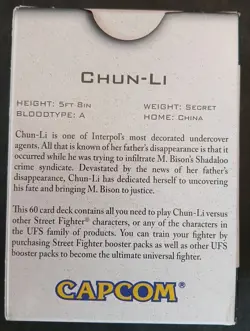 Street Fighter Chun Li UFS Collectible Card Game - Image 2