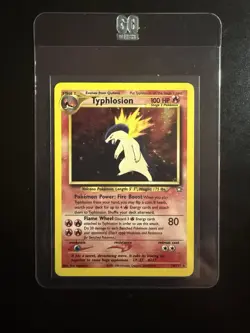 Pokemon TCG Neo Genesis Typhlosion Card 18/111 Unlimited Holo Rare Vintage - Image 1