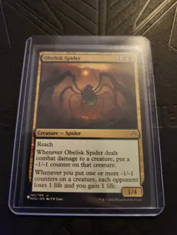 Obelisk Spider Card Magic The Gathering The List Reprints #141 Near Mint - Image 1