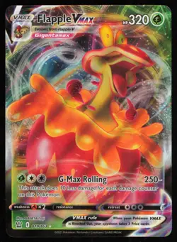 2021 SWSH05: BATTLE STYLES FLAPPLE VMAX ULTRA RARE #019/163 - Image 1