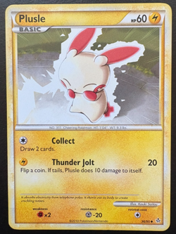 Pokemon TCG Plusle Unleashed 36/95 Regular LP - Image 1