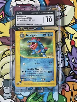 2002 Pokemon Expedition Feraligatr 46/165 CGC 10 - Image 1