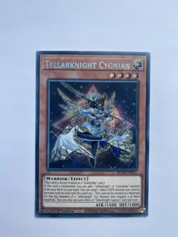 BLGG-EN017 Tellarknight Cygnian Secret Rare 1st Ed YuGiOh - Image 1