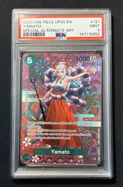 Yamato (SP) OP01-121 Awakening of the New Era Foil 2023 English PSA 9 - Image 1