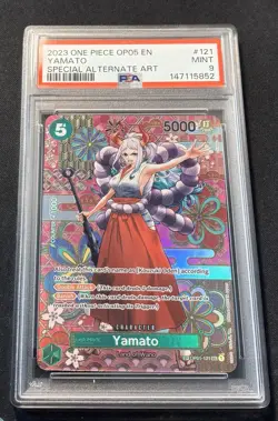 Yamato (SP) OP01-121 Awakening of the New Era Foil 2023 English PSA 9 - Image 2