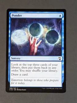 MTG - 1x Ponder - Commander 2018 - NM/LP - Blue - Magic The Gathering - #96 - Image 8