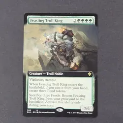MTG - 1x Feasting Troll King - Throne of Eldraine - LP/NM - Extended Art - Magic - Image 2