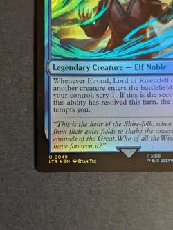 MTG - 1x Elrond Lord of Rivendell Foil Lord of the Rings: Tales of Middle Earth - Image 3