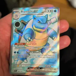 The Pokemon Company Blastoise ex 184/165 SV 151 Full Art Holo UR English 330HP - Image 1