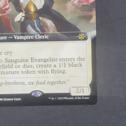 MTG - 1x Sanguine Evangelist - Lost Caverns of Ixalan - NM - Borderless - Magic - Image 4