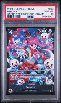 2024 ONE PIECE PROMOS STORE TREASURE CUP-CHAMP #093 PERONA PSA 10 - Image 1