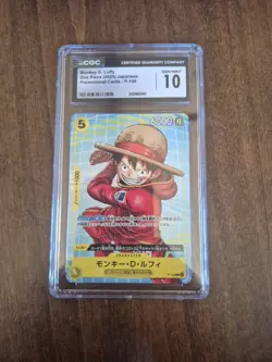Monkey D. Luffy One Piece Promo CGC 10 2025 P-106 Japanese 6000 HP - Image 1