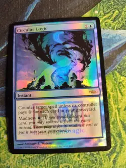 Circular Logic (FNM) FOIL Promo HP Instant Special MAGIC MTG CARD - Image 1