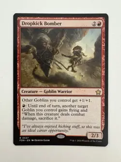 Dropkick Bomber MTG Magic the Gathering Card NM Near Mint FDN - Image 1