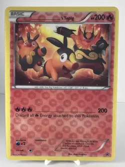 ‘s Terrific Tepig Box Jumbo Oversized Promo Pokemon Card Lenticular 3D 2011 - LP - Image 1