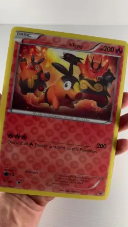 ‘s Terrific Tepig Box Jumbo Oversized Promo Pokemon Card Lenticular 3D 2011 - LP - Image 2