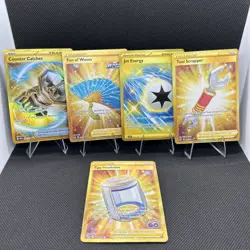 Pokemon Gold Secret Rare Card Lot of 5 NM Cards - Image 1