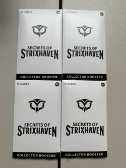 LOT OF 4 - Magic: The Gathering Secrets Of Strixhaven Collector Booster Pack - Image 1