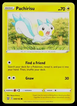PACHIRISU 049/163 COMMON BATTLE STYLES POKEMON NM - Image 1