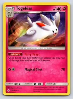 Togekiss 138/214 Holo Rare Unbroken Bonds Pokemon Near Mint - Image 1