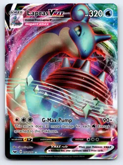 Lapras VMAX 050/202 Holo VMAX Rare Sword & Shield Pokemon Near Mint - Image 1