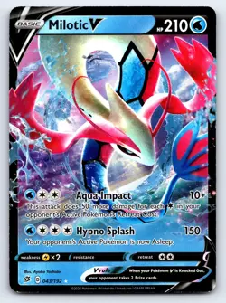 Milotic V 043/192 Holo V Rare Rebel Clash Pokemon Near Mint - Image 1