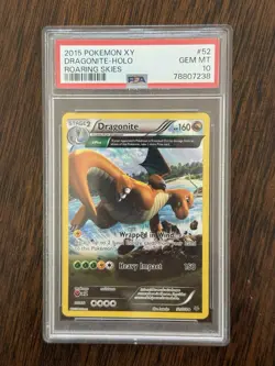 Dragonite 2015 XY Roaring Skies Delta Plus Holo Rare 52/108 PSA 10 - Image 2