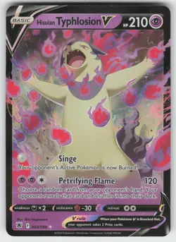 Hisuian Typhlosion V Ultra Rare SWSH10: Astral Radiance 053/189 Pokemon - Image 1