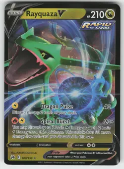 Rayquaza V Ultra Rare Crown Zenith 100/159 Pokemon - Image 1