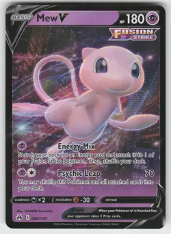 Mew V Ultra Rare Crown Zenith 060/159 Pokemon - Image 1