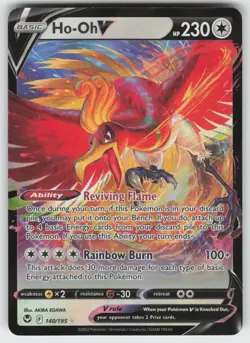 Ho-Oh V Ultra Rare SWSH12: Silver Tempest 140/195 Pokemon - Image 1