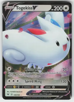 Togekiss V Ultra Rare SWSH04: Vivid Voltage 140/185 Pokemon - Image 1