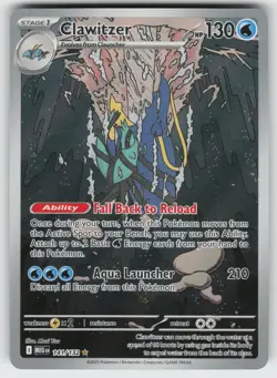 Clawitzer Illustration Rare ME01: Mega Evolution 141/132 Pokemon - Image 1