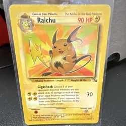 The Pokemon Company Raichu 29/62 Fossil Regular Rare English 90 HP - Image 1
