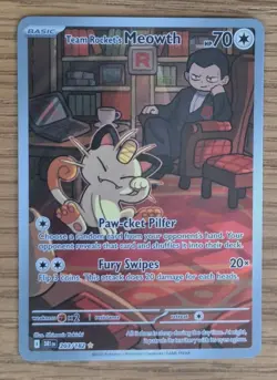 Pokemon TCG Team Rocket's Meowth Destined Rivals 203/182 - Image 1