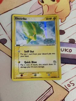 Pokemon Electrike 52/100 Reverse Holo EX Crystal Guardians - Image 1