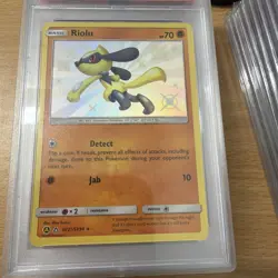 2019 Pokemon S&M Hidden Fates Riolu Holo #SV21 PSA 9 - Image 2