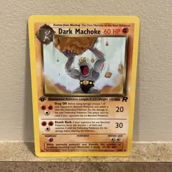 Dark Machoke 40/82 - 1st Edition Team Rocket - WOTC Pokemon TCG 2000 - NM - Image 1