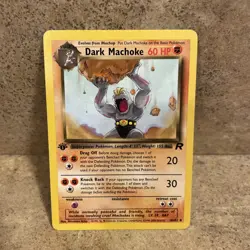 Dark Machoke 40/82 - 1st Edition Team Rocket - WOTC Pokemon TCG 2000 - NM - Image 2