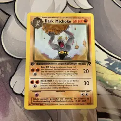 Dark Machoke 40/82 - 1st Edition Team Rocket - WOTC Pokemon TCG 2000 - NM - Image 3