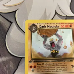 Dark Machoke 40/82 - 1st Edition Team Rocket - WOTC Pokemon TCG 2000 - NM - Image 4