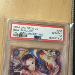 PSA 10 Boa Hancock S. Chinese 2nd Anniversary One Piece OP07-051 Serial 10894 - Image 2