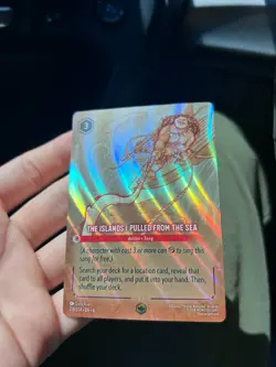 Disney Lorcana Enchanted The Islands I Pulled From The Sea 216/204 Azurite Sea - Image 2