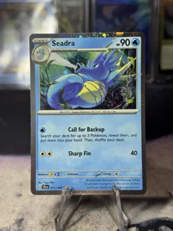 Seadra 011/064 Shrouded Fable Promo Cosmos Holo Pokemon - Image 1