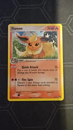 Flareon 2/17 Holo Rare Pokemon Card Pop Series 3 LP - Image 1