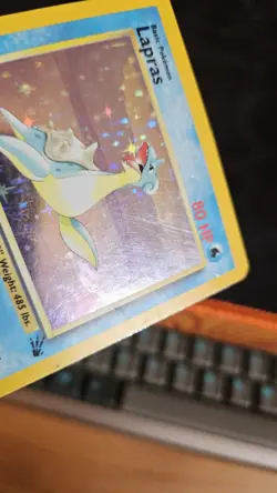 Lapras Holo Rare 10/62 Fossil Pokemon Card Unlimited MP - Image 2
